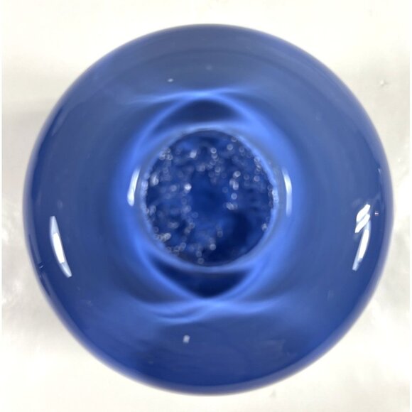Glass.ful Votive Candle Holder Blue Berry Handblown Cased Glass Canadian - Picture 6 of 9